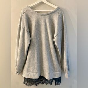 Anthropologie - Pilcro Light Gray Sweatshirt